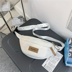 Casual Chest Bag Travel Lightweight Waist Bag Waterproof Nylon Shoulder Bag