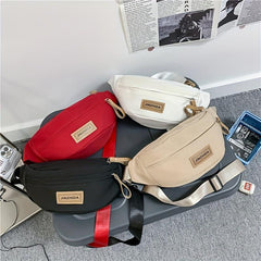 Casual Chest Bag Travel Lightweight Waist Bag Waterproof Nylon Shoulder Bag