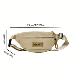 Casual Chest Bag Travel Lightweight Waist Bag Waterproof Nylon Shoulder Bag