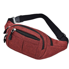 Canvas Waist Bag Casual Fanny Pack Large Phone Pouch