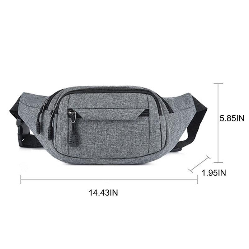 Canvas Waist Bag Casual Fanny Pack Large Phone Pouch