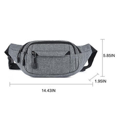 Canvas Waist Bag Casual Fanny Pack Large Phone Pouch