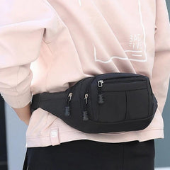 Canvas Waist Bag Casual Fanny Pack Large Phone Pouch
