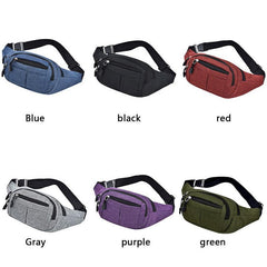 Canvas Waist Bag Casual Fanny Pack Large Phone Pouch