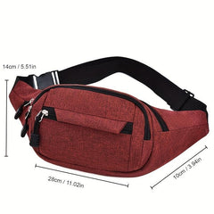 Casual Solid Chest Bag Crossbody Sling Bag for Men and Women