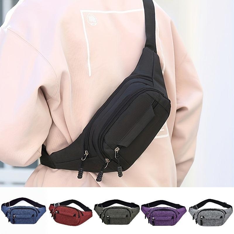 Casual Solid Chest Bag Crossbody Sling Bag for Men and Women