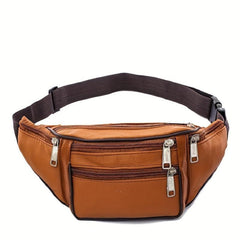 Men's Leather Waist Bag Top Layer Cowhide Shoulder Bag