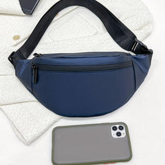 Solid Chest Bag Single Shoulder Bag Waist Bag Mobile Phone Holder