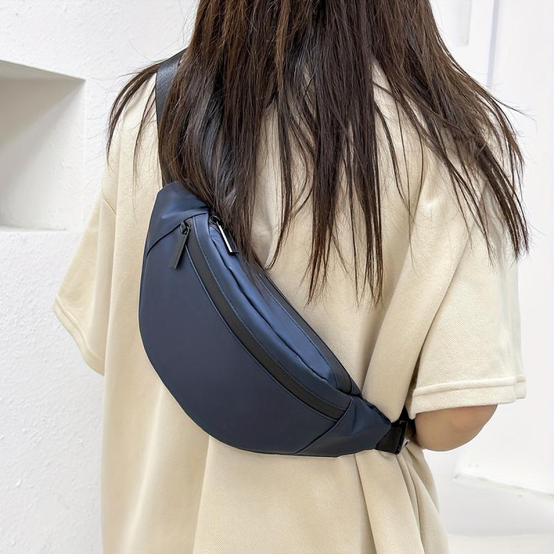 Solid Chest Bag Single Shoulder Bag Waist Bag Mobile Phone Holder