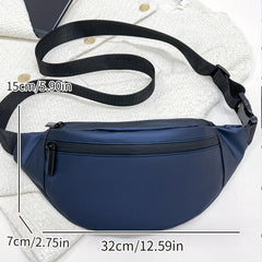 Solid Chest Bag Single Shoulder Bag Waist Bag Mobile Phone Holder