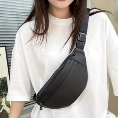 Solid Chest Bag Single Shoulder Bag Waist Bag Mobile Phone Holder