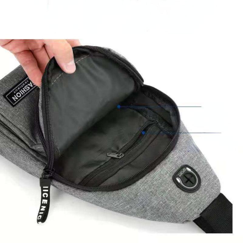 Men's Oxford Cloth Chest Bag Casual Sports Outdoor Shoulder Bag