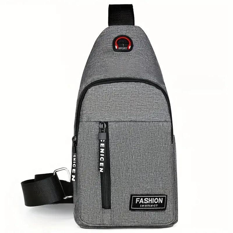 Men's Oxford Cloth Chest Bag Casual Sports Outdoor Shoulder Bag