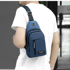 Men's Oxford Cloth Chest Bag Casual Sports Outdoor Shoulder Bag