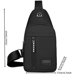 Men's Oxford Cloth Chest Bag Casual Sports Outdoor Shoulder Bag