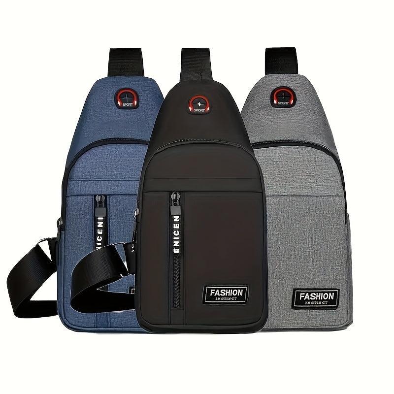 Men's Oxford Cloth Chest Bag Casual Sports Outdoor Shoulder Bag