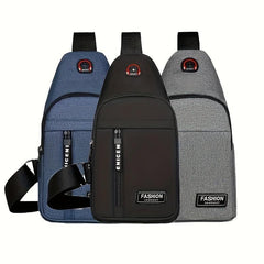 Men's Oxford Cloth Chest Bag Casual Sports Outdoor Shoulder Bag