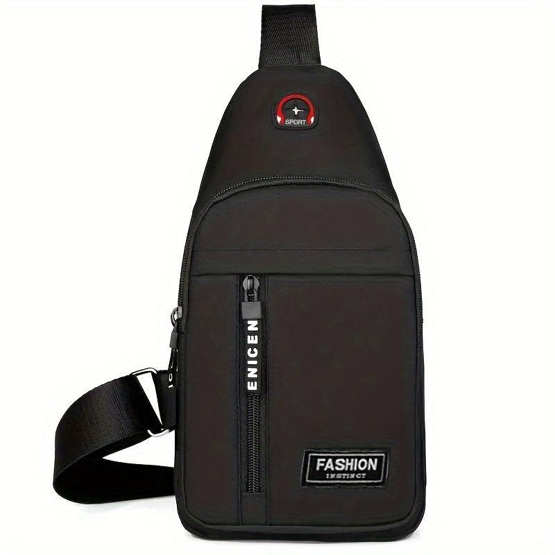 Men's Oxford Cloth Chest Bag Casual Sports Outdoor Shoulder Bag