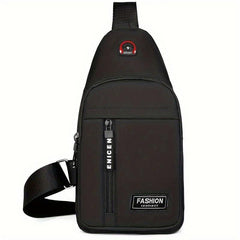 Men's Oxford Cloth Chest Bag Casual Sports Outdoor Shoulder Bag