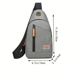 Casual Men's Chest Bag Large Capacity Messenger Single Back