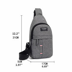 Men's Crossbody Chest Bag Large capacity Backpack Travel Sport Sling Bag