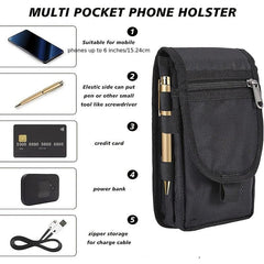 Large Smartphone Holder Waist Bag for Outdoor Sports