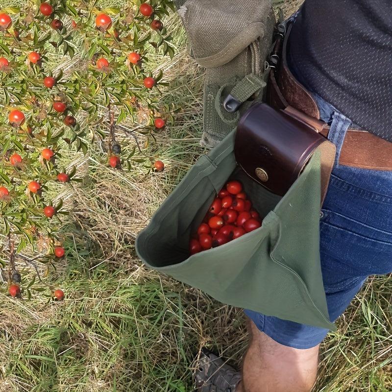 Outdoor Folding Foraging Bag Fruit Picking Bag Hanging Waist Bag