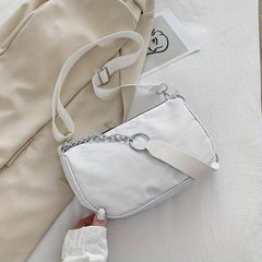 Multifunctional Crossbody Bag Sling Bag Women Handbag Nylon Solid Shoulder Bag