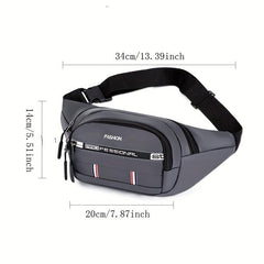 Large Capacity Multifunctional Waist Bag, Waterproof & Wear resistant, Unisex