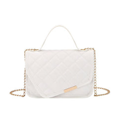 Argyle Quilted Flap Square Bag Chain Handbag Phone Bag Crossbody Purse