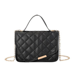 Argyle Quilted Flap Square Bag Chain Handbag Phone Bag Crossbody Purse