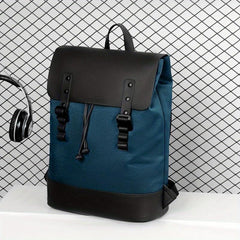 Casual Business Laptop Backpack Large Capacity Buckle Flap Lightweight