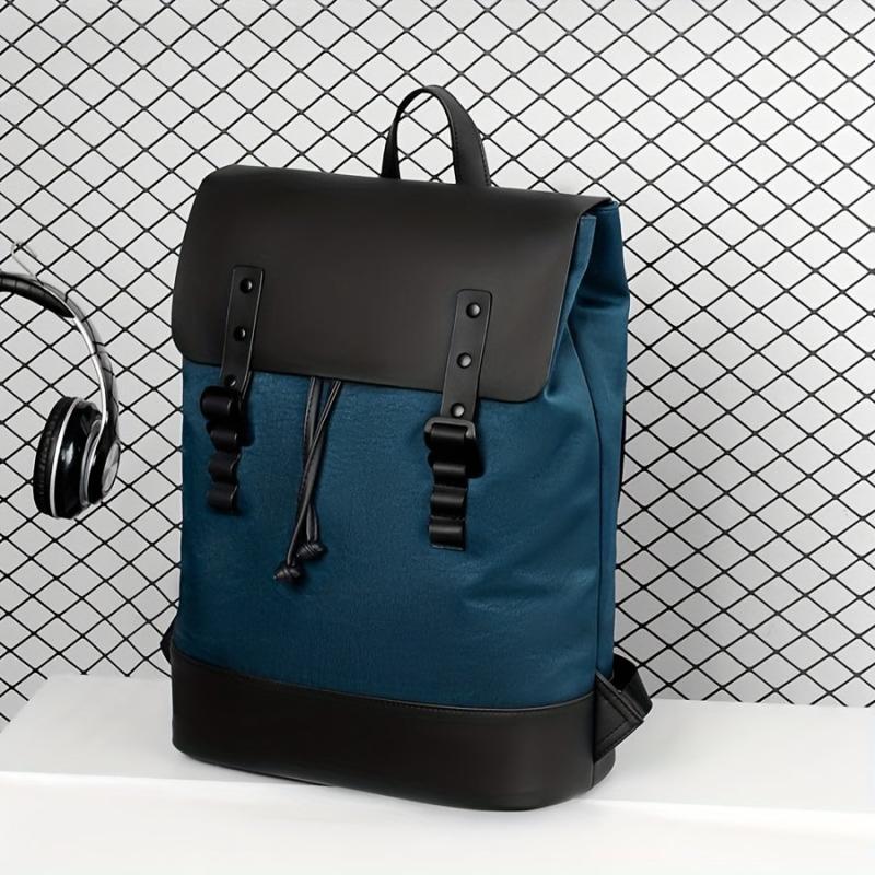 Casual Business Laptop Backpack Large Capacity Buckle Flap Lightweight