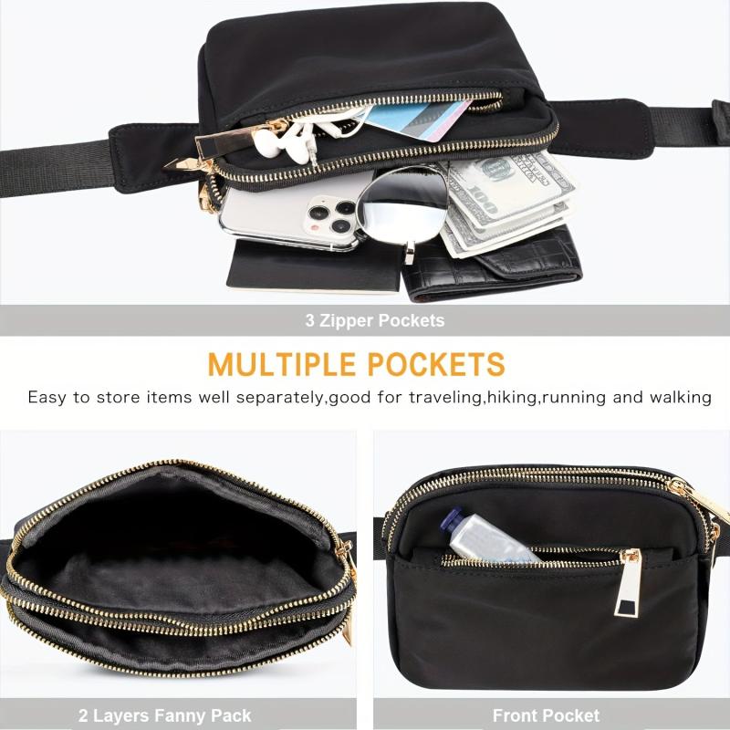 Casual Waist Bag Crossbody Bag Adjustable Strap for Outdoors