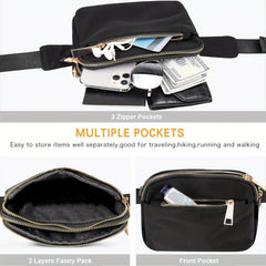 Casual Waist Bag Crossbody Bag Adjustable Strap for Outdoors