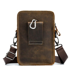 Men's Leather Casual Waist Bag Multifunctional Phone Bag