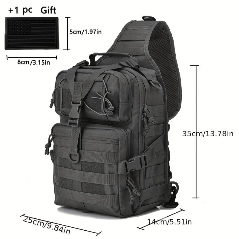 Men's Tactical Single Shoulder Bag Army Bags Military Hiking Camping Bag