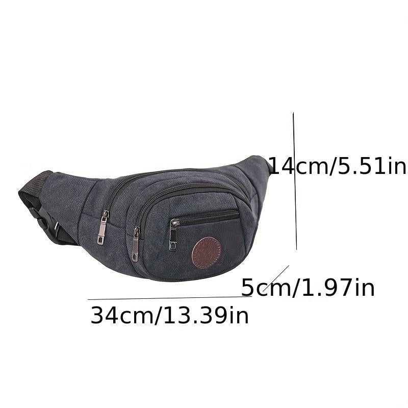 Men's Nylon Waist Bag Fanny Pack For Outdoor Sports Running Cycling