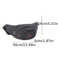 Men's Nylon Waist Bag Fanny Pack For Outdoor Sports Running Cycling