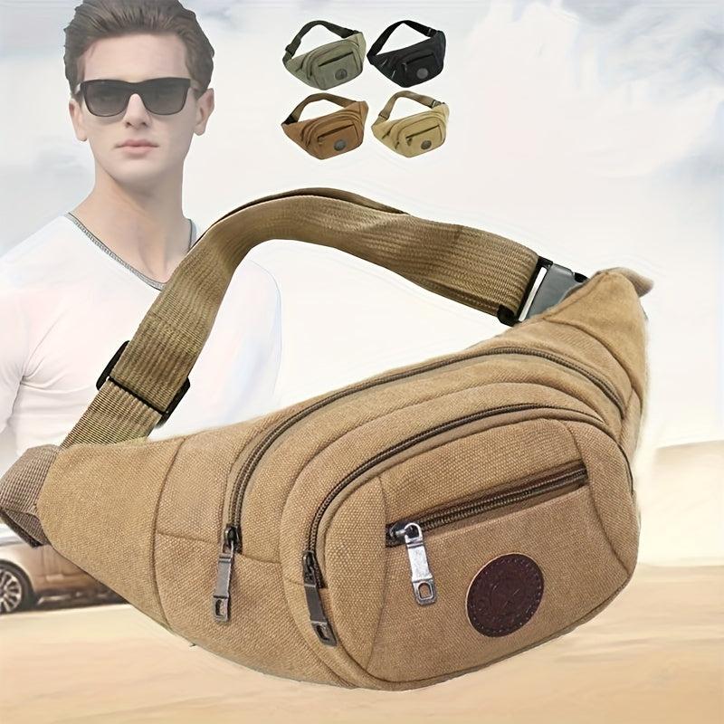 Men's Nylon Waist Bag Fanny Pack For Outdoor Sports Running Cycling