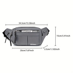 Men's Waist Bag Fanny Pack for Outdoor Sports Hiking Cycling