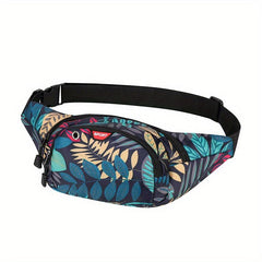 Multicolor Printed Multilayer Chest Waist Bag