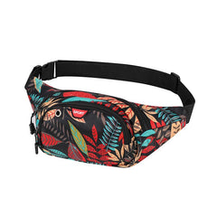 Multicolor Printed Multilayer Chest Waist Bag