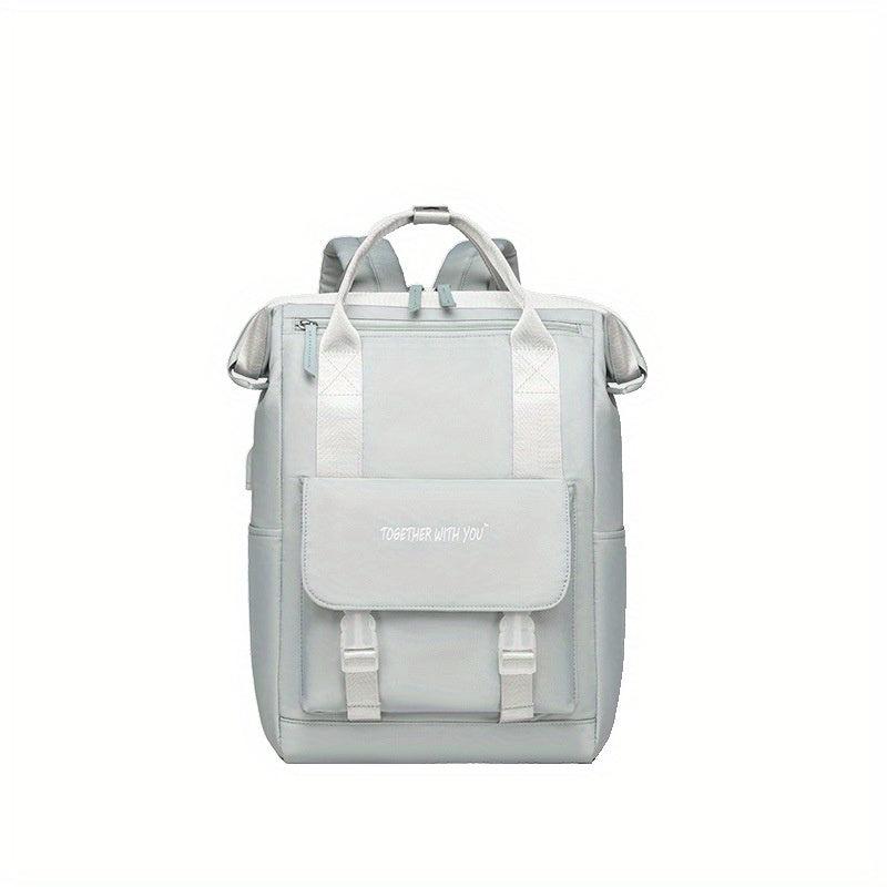 Casual Tote Laptop Backpack Waterproof Nylon School Bag
