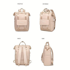 Casual Tote Laptop Backpack Waterproof Nylon School Bag