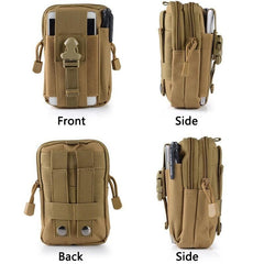 Men's Tactical Belt Canvas Waist Bag Sports Bag