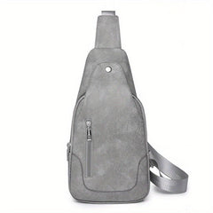 Soft Leather Crossbody Chest Bag Small Backpack Shoulder Bag