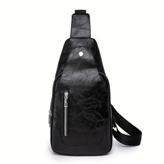 Soft Leather Crossbody Chest Bag Small Backpack Shoulder Bag