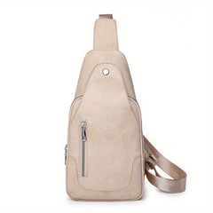 Soft Leather Crossbody Chest Bag Small Backpack Shoulder Bag