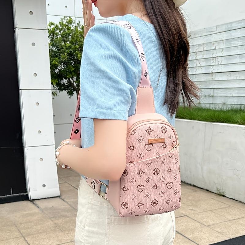 Vintage Retro Printed Fanny Bag Casual Waist Bag Single Shoulder Bag